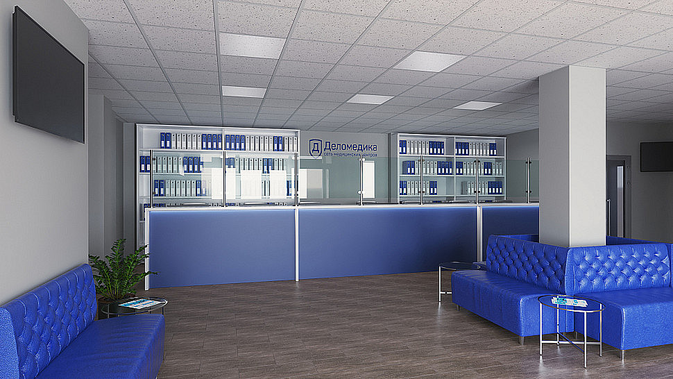 Наше портфолио - 3D визуализация медицинского центра "Деломедика" в г. Москва, Орлово-Давыдовский пер., 8
