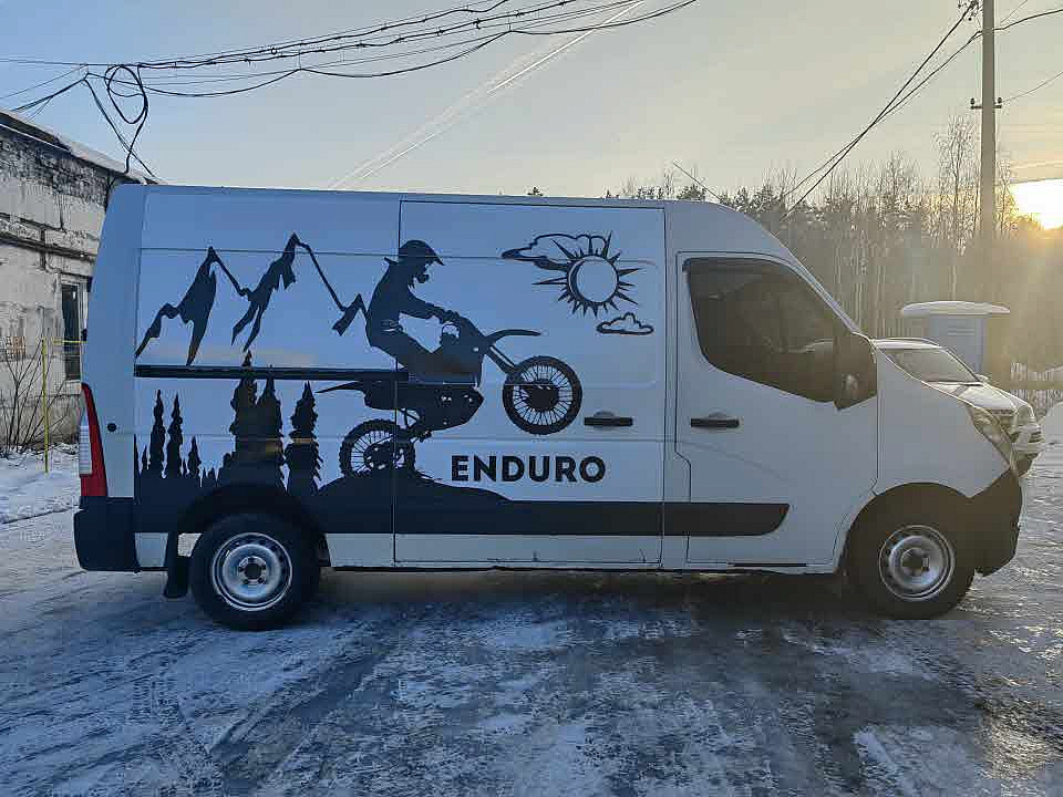 Наше портфолио - Оклейка газели плёнкой для компании "Enduro"