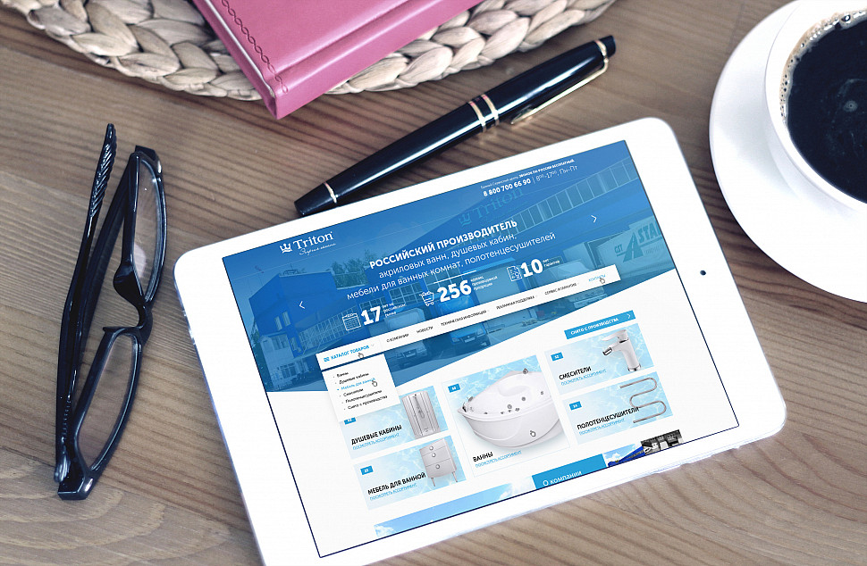 Наше портфолио - Создание сайта для компании "Triton"
