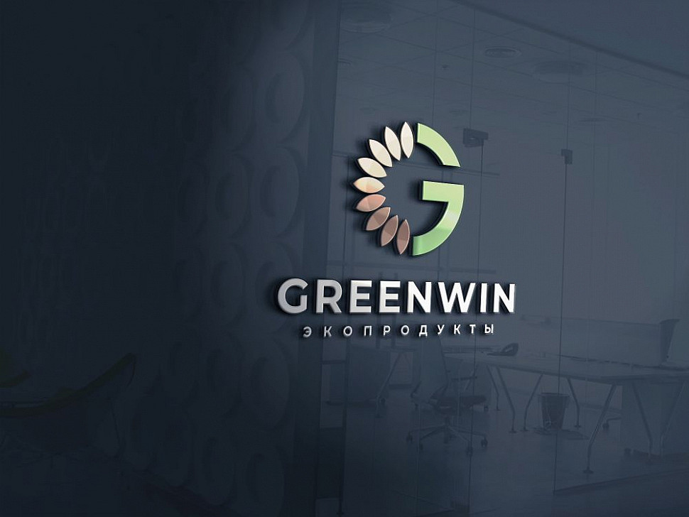 Наше портфолио - Логотип и фирменный стиль для компании по производству экопродуктов из таёжного сырья "Greenwin"