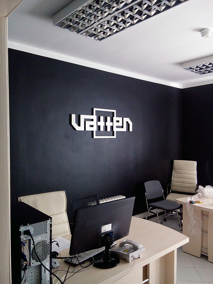 Наше портфолио - Интерьерная вывеска "Vatten"