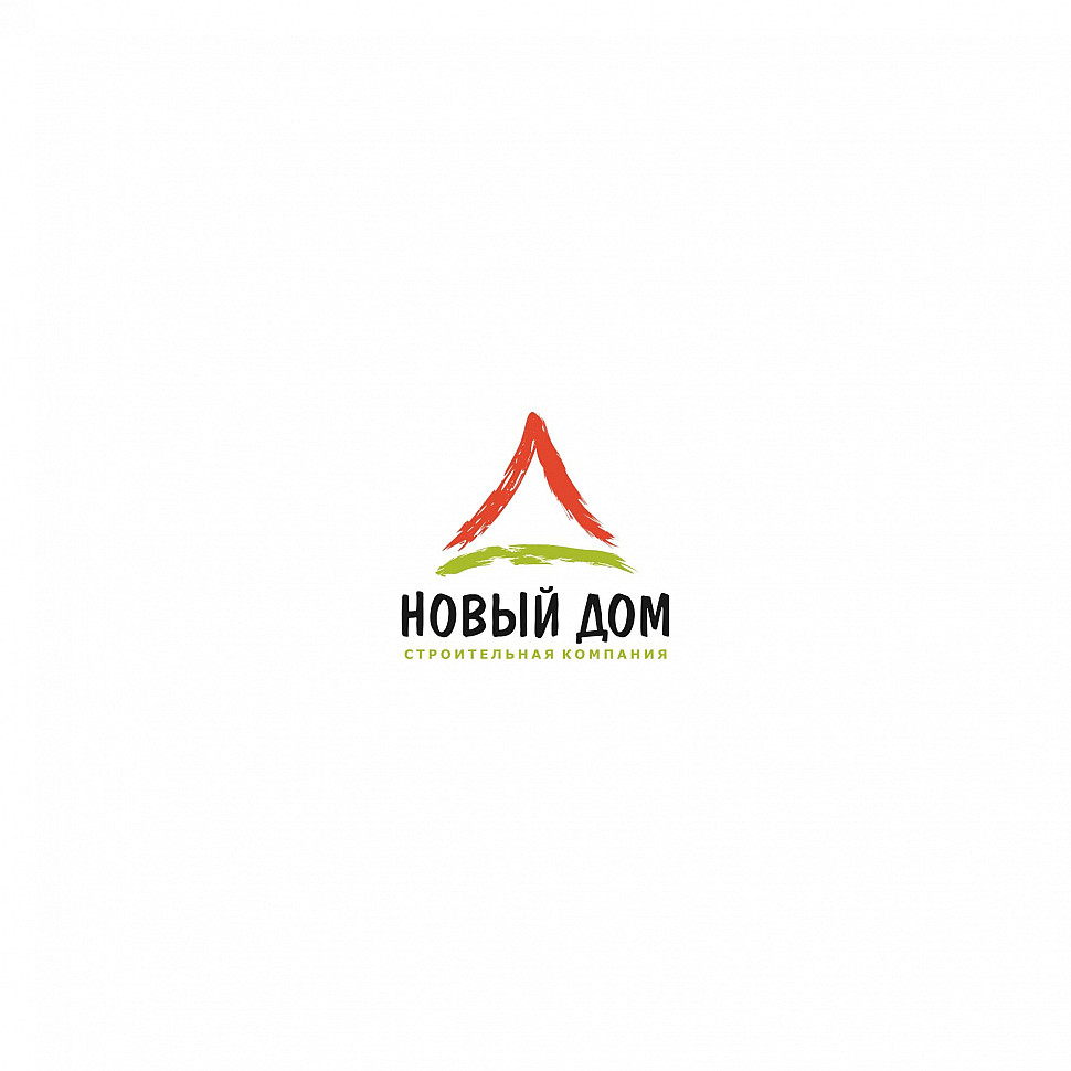 Наше портфолио - Логотип и фирменный стиль для строительной компании "Новый дом"