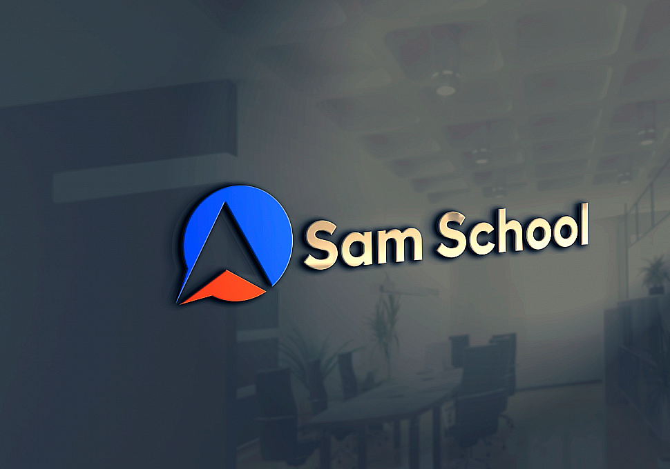 Наше портфолио - Логотип для школы иностранных языков "Sam School"