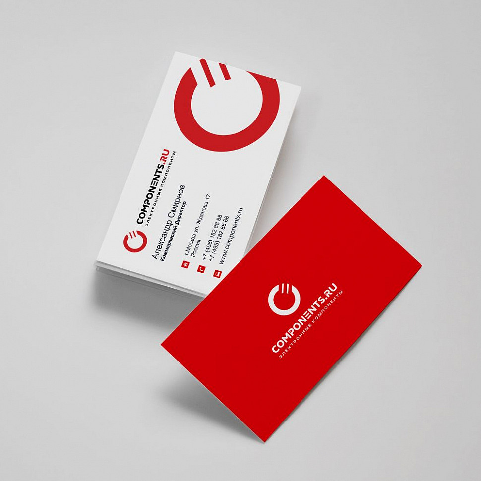 Наше портфолио - Логотип и фирменный стиль для "Соmpоnеnts.ru"