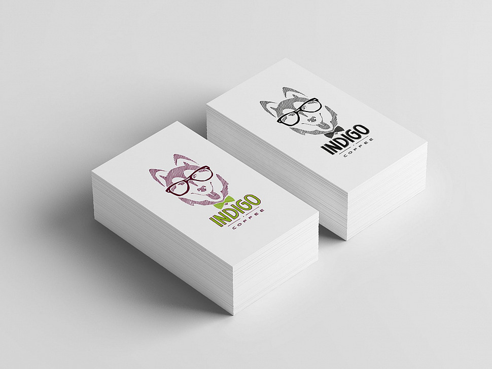 Наше портфолио - Логотип и фирменный стиль для "Indigo Coffee"