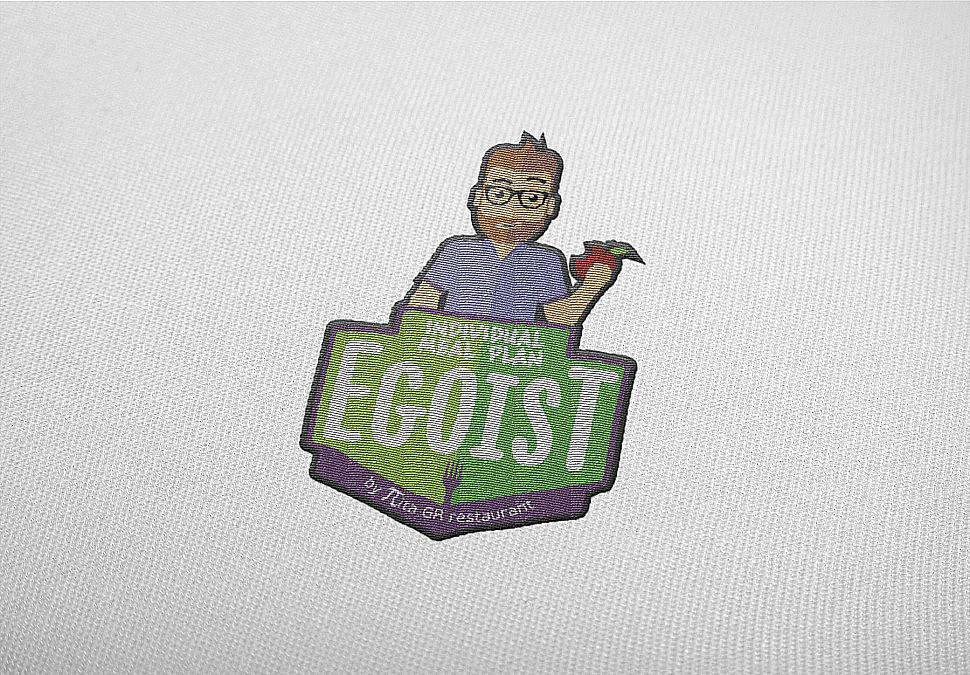 Наше портфолио - Логотип и фирменный стиль для ресторана здорового питания "Egoist"