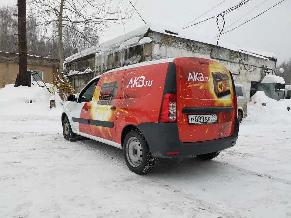 Наше портфолио - Оклейка автомобиля плёнкой для компании "AKB"
