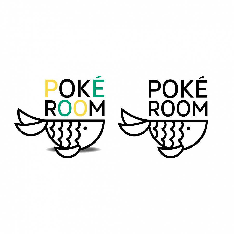 Наше портфолио - Логотип и фирменный стиль для ресторана гавайской кухни "Poké Room"