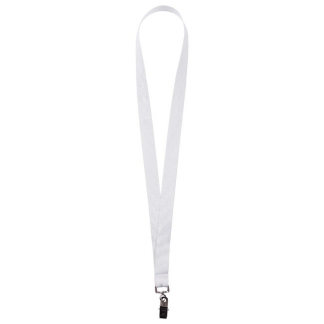 Лента для бейджа Neckband, белая Лента для бейджа Neckband, белая